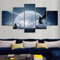 YFTNIPL Leinwand Wandbild 5 Teilig Leinwand Bilder Final Fantasy Gaming Wandkunst Wohnkultur Hd Druck 5 Stück Poster Modern Wand Aufhängen Mit Rahmen Wohnzimmer Dekoration Geschenk