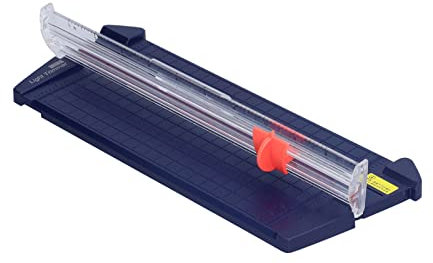 01 02 015 Paper Cutter, Easy Use Accurate Positioning A4 Paper Cutter Accurate Cutting Convenient Replacement for Document Cutting for Photo Cutting(13930 navy blue)