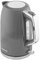 Innoteck Kitchen Pro 1.7L Electric Kettle - Grey Ridged Textured Body & Stainless-Steel Accents - BPA-Free Hot Water Boiler with Auto Shut-Off - Boil Water Quickly for Preparing Tea, Coffee