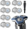 6 Stück SH71 Ersatzscherköpfe kompatibel mit Philips, für Shaver Serie 7000 (S7XXX) und eckige Serie 5000 (S55XX) S5531/S5532/S5533/S5536/S5830/S6600 & S6800 mit Reinigungsbürste