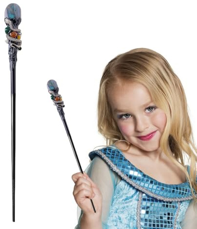 WUSCHOF Bastone, bacchetta magica per Halloween, Natale, decorazione di costumi per feste di compleanno per cosplay