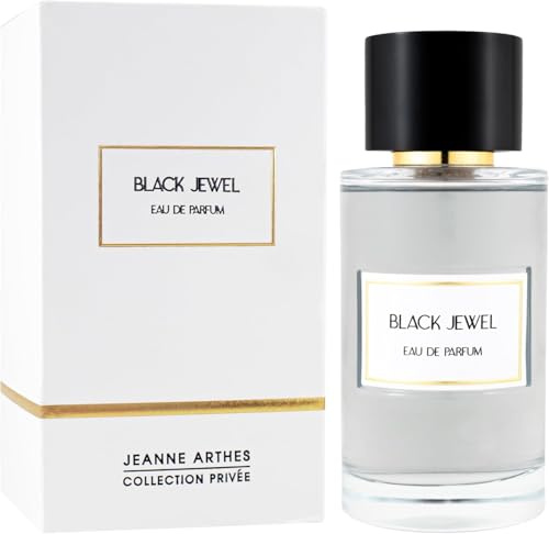 JEANNE ARTHES - Collection Privée - Eau de Parfum Black Jewel - Ambré & Boisé - Oud, Rose - Fabriqué en France à Grasse - Flacon Vaporisateur 100 ml