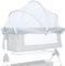 BWBIKE Moustiquaire Universelle pour Lit Bébé avec Fermeture Éclair 2 Sens, Moustiquaire Pliable pour Berceau et Lit de Voyage, Protection Contre Les Insectes pour Lit Bébé et Berceau,Blanc,60x105cm