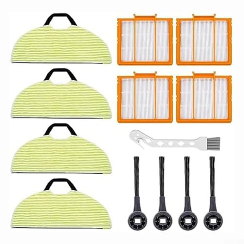 Kit de filtre à brosse latérale, compatible avec Shark RV2610WA RV2620WA RV2410WD AV2610WA AI pour aspirateur robot Ultra 2 en 1