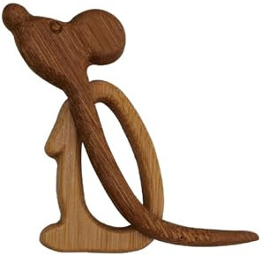 Broche de sac mignonne créative avec broche en bois motif animal broche en bois broche tendance perle, Bois, Pas de gemme