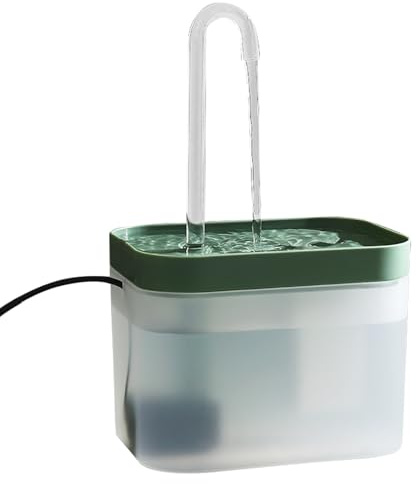 Noxtioanip Fuente para Gatos, 1,5L Bebedero Gatos con Forma de Grifo, Fuente de Agua para Cat con Filtros, Fácil de Limpiar, Cat Water Fountain, Traje para Varios Animales Pequeños