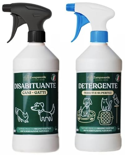 Zampaverde Disabituante Cani Gatti Interno Esterno + Igienizzante Bio (2pz)