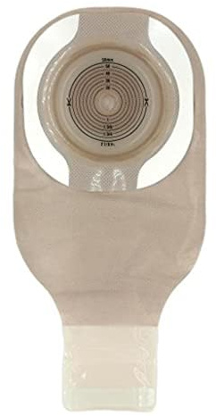 Hollister 89511 CeraPlus Soft Convex 1-Piece 12” Drainable Ostomy Pouching System, 5 Pack, Cut-to-Fit up to 2-1/8”