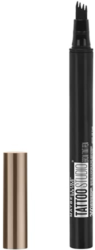 Maybelline New York TattooStudio Brow Tint Pen Makeup, Soft Brown, 0.037 fl. oz.