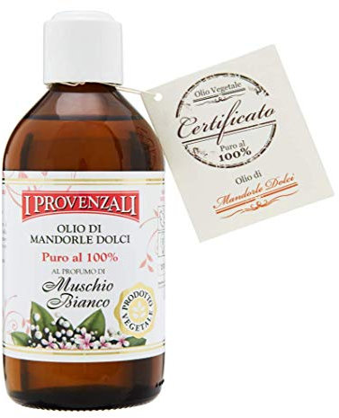 I Provenzali | Olio di Mandorle Dolci al Profumo di Muschio Bianco, 200 ml