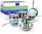 The Magical Kitchen Collection – Schillerndes Regenbogen-Kochgeschirr-Set – hochwertiges robustes Edelstahl- und Titan-Topf- und Pfannenset – rostfrei, induktionsherd und ofenfest (10-teilig)