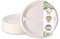 BIOZOYG 500 unidades plato de menú de caña de azúcar con 2 compartimentos Ø 22 cm I Cuencos de bagazo con división resistente a la grasa y al agua I Vajilla desechable compostable
