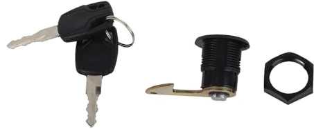 Kit de Bloqueo de Llave para Motocicleta, Juego de Cerraduras para Maletero Trasero, Accesorio para Patinete, Bloqueo Trasero, Plástico de Aluminio, Universal para Motocicletas (un gancho largo)