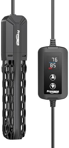FREESEA Aquarium Heater for Fish Tank: 100W/200W/300W/500W Submersible Fish Tank Heater with Over-Temperature and Off-Water Protection for 20-40 Gallon Saltwater and Freshwater