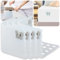 Hydream Tensor de Sábanas, 4 Piezas Ajustables Sujeta Sabanas Bajeras, Antideslizante Retenedor de Sábanas con Clips Sólidos para Todos los Colchones (Transparente)