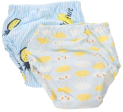MOLUCKFU 2piezas Pantalones De Entrenamiento Para Bebés Transpirables y Reutilizables Asorted Color Aprendizaje De Orinales