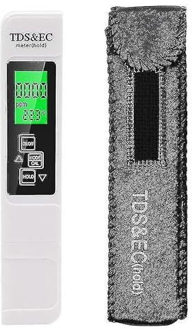 1 medidor de pH Tds Ec LCD pureza del agua Ppm Filterdroponic herramienta probadora de piscina