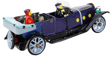 AKLOSIPY Jouet de Voiture à Remonter Rétro, Modèle en Fer Vintage pour la Décoration de la Maison, Les Bars à café et l'exposition de Collection
