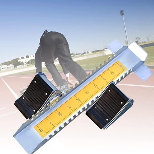 Startblock för spår och fält, justerbara sprintstartblock, lämpliga för plast- och cinderspår
