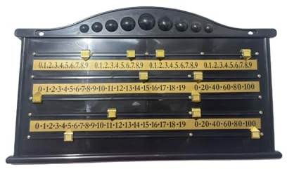 Uqezagpa Tabellone segnapunti professionale di snookers del grado progettato per il riconoscimento rapido con colore contrastante durante i tabelloni segnapunti del biliardo del gioco