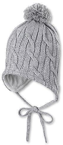 Sterntaler Unisex Baby Strickmütze Beanie Hat, silber mel., 51 EU