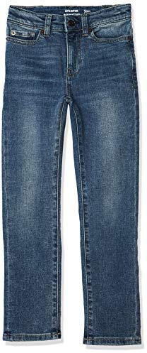 Amazon Essentials Jeans elásticos ajustados para niños, lavado ligero, 7