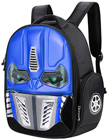 ITODA Schulranzen Kinder Schulrucksack LED Rucksack Wasserdicht Kindererucksack 3D Hartschale Schultasche Verstellbar Backpack Grundschule Kindertasche Vorschule Daypack für 1-6 Klasse Jungen Mädchen