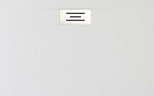 PLATO DE DUCHA RESINA Y CARGAS MINERALES DESAGUE LATERAL (120 X 70, BLANCO)