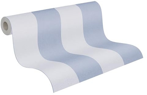 A.S. Création Pure Elegance papier peint intissé à rayures 0,53 x 10,05 m - violet, rose - papier peint à rayures Made in Germany - 397904