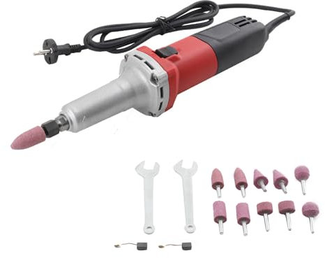 NICCOO Rettificatrice E Lucidatrice Velocità Regolabile, Mini Trapano Elettrico Smerigliatrice Lucidatrice Rettificatrice Utensile Rotante EU 220V