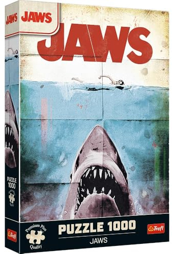 Trefl Premium Plus Quality - Puzzle Jaws - 1000 Pièces, Série de Puzzle avec Les Personnages Préférés, pour Les Adultes et Les Enfants à partir de 14 Ans