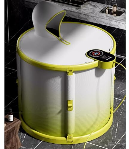 Bañera plegable portátil con control de temperatura, diseño de apertura rápida, circulación automática de agua caliente, inmersión fría para atletas, bañera de baño caliente para sauna en casa con