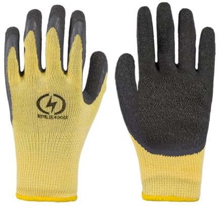 Générique d'électricien isolés 400 V – Haute tension, de protection, de travail isolants antidérapants, sécurité électrique, équipement pour technicien de ligne industriel | Bricolage réparati