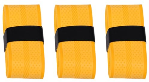 KACCDE 3 cintas de agarre para raqueta de bádminton, plana, antideslizante, resistente al desgaste, mango absorbente de sudor para deportes, fitness, raqueta de bádminton, agarre