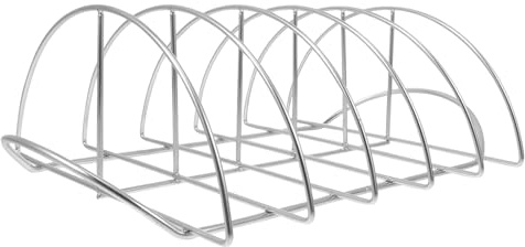 CALLARON Stainless Steel Rib Rack for Bbq Grilling Lightweight and Sturdy Steak Rack with Rapid Heat Absorption, for Home Barbecue and Picnic Outdoor Cooking