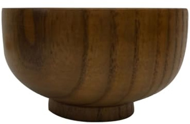 DOITOOL Ciotola in Legno di Jujube per Minestra Design Semplice ed Elegante, Resistente al Calore senza Sbavature, per Cucina e Uso Quotidiano