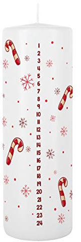 Herz & Heim® Adventskerze mit persönlichem Aufdruck - Advent Advent ein Lichtlein brennt