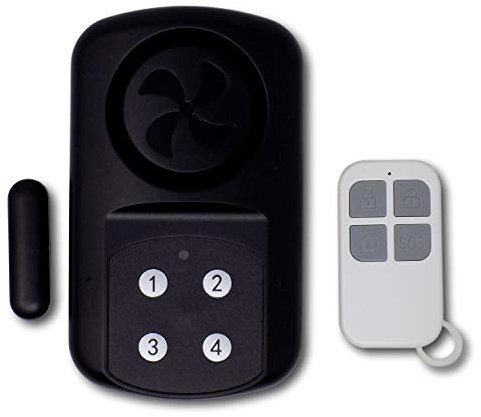 Minder Weatherproof Wireless Gate Door Alarm with Code or Remote Entry - Alarm and disarm with a 4 digit pin or remote control - Completely wireless!