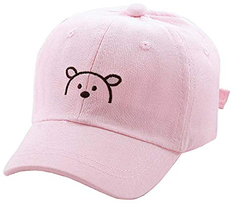 Yixda Baby barnkeps pojke flicka justerbar solhatt basebollkeps, ROSA, one size