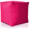 Green Bean Outdor Pouf-Hocker 40x40x40cm mit EPS-Perlen Füllung - Erweiterung & Addon für Sitzsäcke: Fußhocker Fußkissen - Bodenkissen Kinder & Erwachsene - Fußablage Sitzkissen Pink