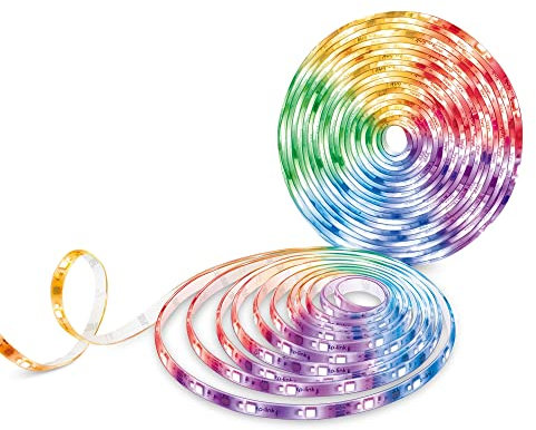 Tapo L930-10 Striscia LED Smart 10m(2x5m), Impermeabile IP44, DIY Multicolore Segmentato, LED Bianchi, WiFi Strisce LED RGBIC, Alexa, Apple HomeKit, Luci LED Adatto per Casa, Bar