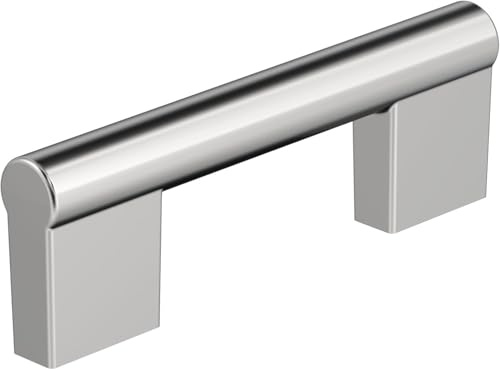 Amerock Versa 3 inch (76mm) Center-to-Center Polished Chrome Cabinet Pull, BP5553026