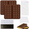 BDHYYM 2 Pezzi Stampo per Cioccolato in Silicone,Stampi per Cioccolatini in Silicone,Stampi Cioccolatini,Stampo per Cioccolato Dubai,Stampo Tavoletta Cioccolato,per Cioccolati,Cialde,Caramelle