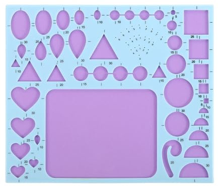 sourcing map Paper Quilling Template Board, 8.3 x 7 Inch Quilling Board Mould Crimper Tool for Papers Strips DIY Art Crafts, Blue
