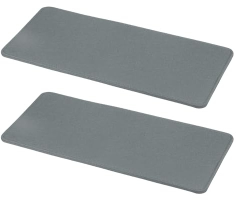 QUARKZMAN 2 Piezas De Base De Fieltro para Dar Forma, 13 X 6 Pulgadas Rectángulo para Bolso Insertos De Base Tabla Forro Esquina Arqueada para Bolso Bandolera Mochila, Gris
