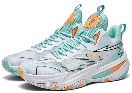 Le Scarpe da Basket in Mesh Uomo Sono Sportive Casual Traspiranti, Antiscivolo, Resistenti all'Usura, ammortizzanti Scarpe da Passeggiata(Moon,42 EU)
