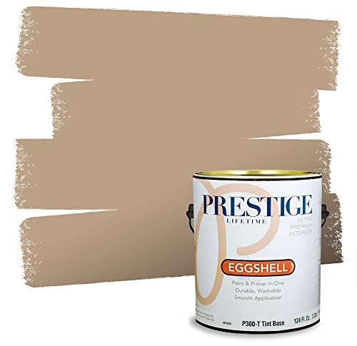PRESTIGE Paints Interior Paint and Primer In One, 1-Gallon, Eggshell, Comparable Match of Sherwin Williams* Latte*