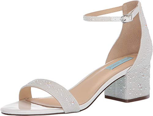 Betsey Johnson Damen Mari Sandale mit Absatz, Weiss/opulenter Garten, 37 EU