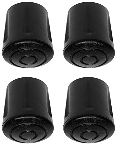 cyclingcolors 4 x möbelfötter i gummi, möbeltassar, runda stolkåpor, skyddskåpor för stolsben, svarta rörlock, ändlock, runda rör (40 mm)