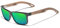KINGSEVEN Marke Design TR90 + Walnuss Holz Handgemachte Sonnenbrille Männer Polarisierte Brillen Zubehör Sonnenbrille Verstärktes Scharnier (Schwarz Grün)